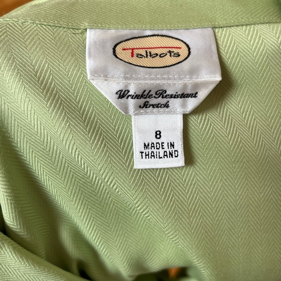 Talbots | Green Button-Up - Picture 3 of 4